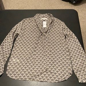 NWT Loft Lotus Print Blouse